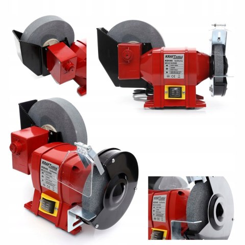 Szlifierka Stołowa Wielofunkcyjna 2x Kamień Sucho Mokro 1800W 230V 2950RPM