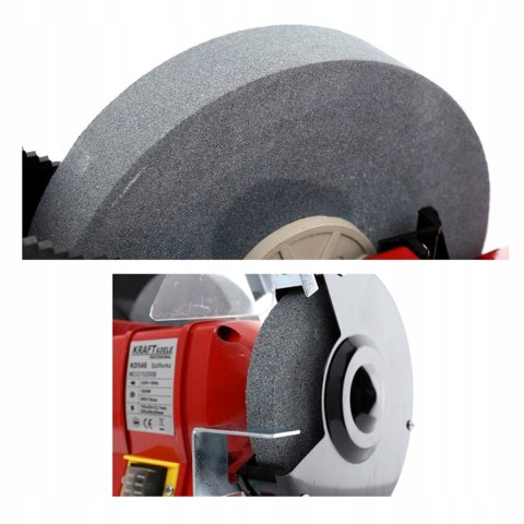 Szlifierka Stołowa Wielofunkcyjna 2x Kamień Sucho Mokro 1800W 230V 2950RPM