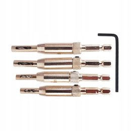 WIERTŁA SAMOCENTRUJĄCE DO DREWNA IMBUS 2-4,5MM 4EL