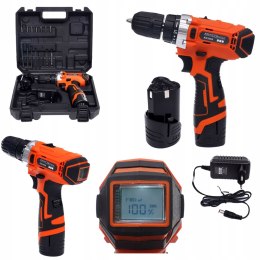 Wkrętarka wiertarka akumulatorowa Kraft&Dele KD3068 12V Li-ion LCD 2baterie