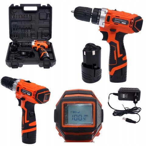 Wkrętarka wiertarka akumulatorowa Kraft&Dele KD3068 12V Li-ion LCD 2baterie