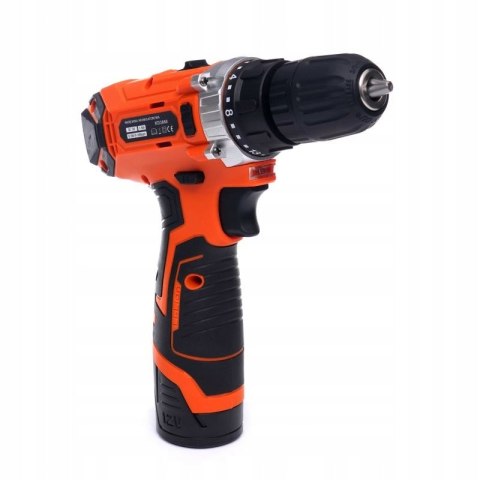 Wkrętarka wiertarka akumulatorowa Kraft&Dele KD3068 12V Li-ion LCD 2baterie