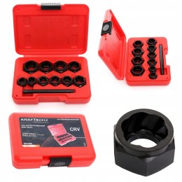 Zestaw Nasadki Obrobionych Zerwanych Kraft&Dele 9-19 mm 10 sztuk