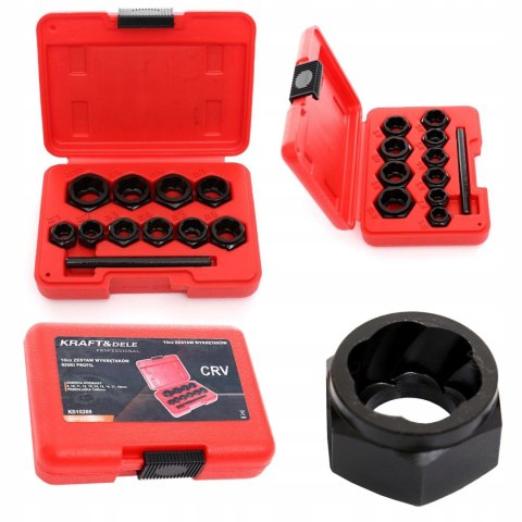 Zestaw Nasadki Obrobionych Zerwanych Kraft&Dele 9-19 mm 10 sztuk