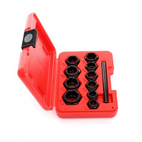 Zestaw Nasadki Obrobionych Zerwanych Kraft&Dele 9-19 mm 10 sztuk