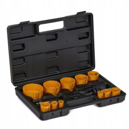 Zestaw Otwornic do Drewna Metalu 17 sztuk 19-76 mm + Adapter Kraft&Dele