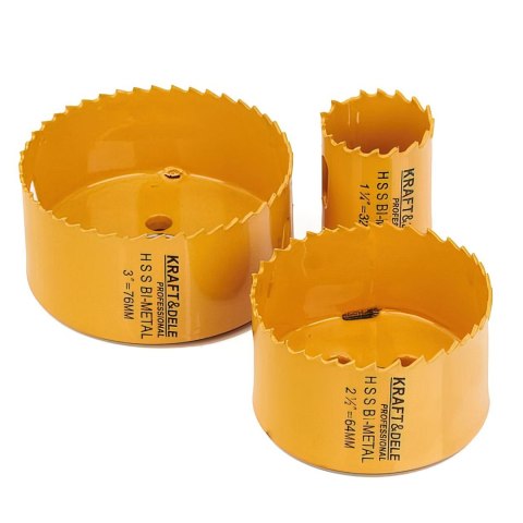 Zestaw Otwornic do Drewna Metalu 17 sztuk 19-76 mm + Adapter Kraft&Dele