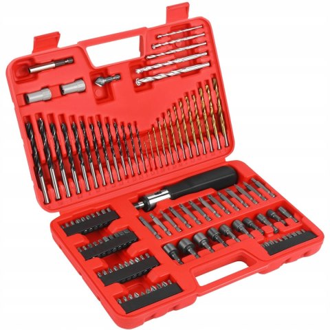 Zestaw Wierteł i Bitów Nasadek Wkrętarki Wiertarki 109 Elementów Kraft&Dele