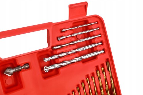 Zestaw Wierteł i Bitów Nasadek Wkrętarki Wiertarki 109 Elementów Kraft&Dele