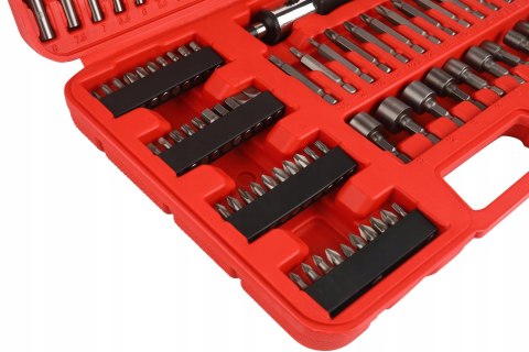 Zestaw Wierteł i Bitów Nasadek Wkrętarki Wiertarki 109 Elementów Kraft&Dele