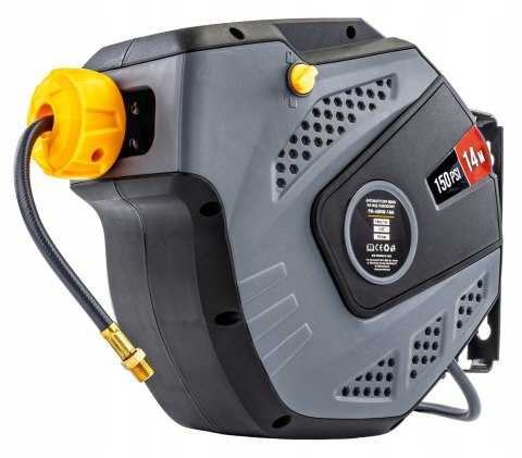 AUTOMATYCZNY ZWIJACZ BĘBEN WĄŻ 14M PNEUMATYCZNY CIŚNIENIOWY 10 BAR UCHWYT