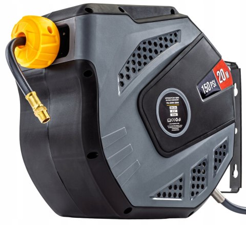 AUTOMATYCZNY ZWIJACZ BĘBEN WĄŻ 20M PNEUMATYCZNY CIŚNIENIOWY 10 BAR UCHWYT