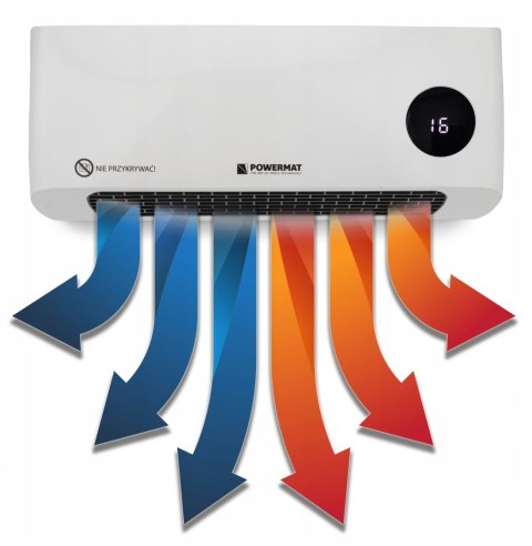 Kurtyna powietrzna Grzejnik CERAMICZNY 2000W Pilot