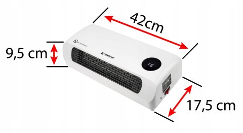 Kurtyna powietrzna Grzejnik CERAMICZNY 2000W Pilot