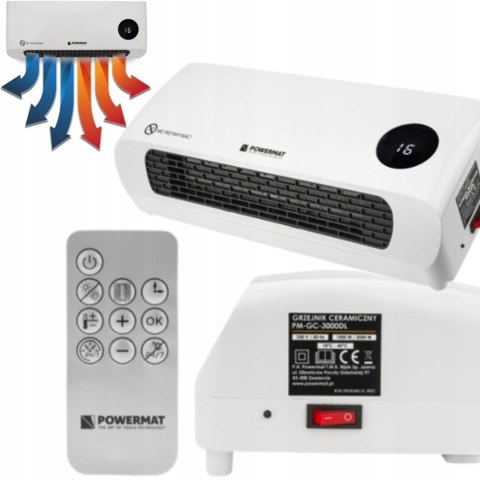 Kurtyna powietrzna Grzejnik CERAMICZNY 2000W Pilot