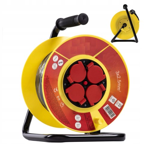 PRZEDŁUŻACZ BĘBNOWY NA BĘBNIE GRUBY 50m 3x2,5mm