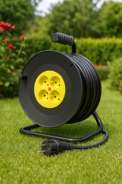 PRZEDŁUŻACZ OGRODOWY NA BĘBNIE 3X1,5 25M SPECDOM