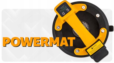 PRZYSSAWKA PRÓŻNIOWA DO PŁYTEK GLAZURY UCHWYT AKUMULATOR LCD 200 KG 200 MM