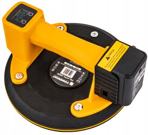 PRZYSSAWKA PRÓŻNIOWA DO PŁYTEK GLAZURY UCHWYT AKUMULATOR LCD 200 KG 200 MM