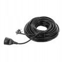 Przedłużacz ogrodowy 20 m czarny 1 gniazdko z uziemieniem 3 x 2,5 mm