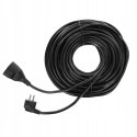 Przedłużacz ogrodowy 20 m czarny 1 gniazdko z uziemieniem 3 x 2,5 mm