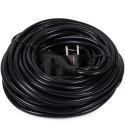 Przedłużacz ogrodowy czarny 50 m 1 gniazdo z uziemieniem 3x2,5 mm guma