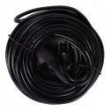 Przedłużacz ogrodowy czarny 50 m 1 gniazdo z uziemieniem 3x2,5 mm guma