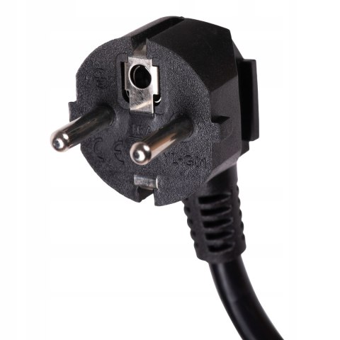 Przedłużacz ogrodowy czarny 50 m 1 gniazdo z uziemieniem 3x2,5 mm guma