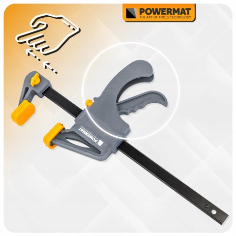 ŚCISK STOLARSKI ZACISK DŹWIGNIOWY 200x60 MM SZYBKOZACISKOWY AUTOMATYCZNY