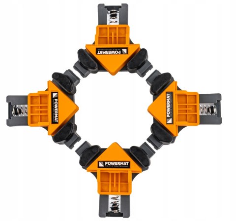 ŚCISKI STOLARSKIE NAROŻNIKOWE 90° KĄTOWE MONTAŻOWE UCHWYTY ZESTAW 4 SZTUKI