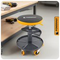 SIEDZISKO WARSZTATOWE TELESKOPOWE 400-520MM OBROTOWY TABORET STOŁEK KÓŁKA