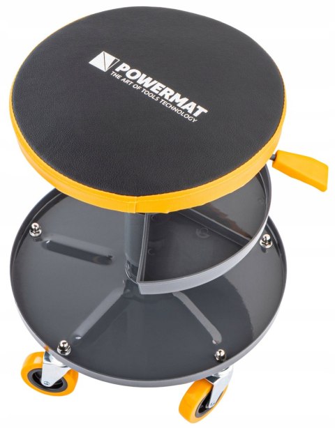 SIEDZISKO WARSZTATOWE TELESKOPOWE 400-520MM OBROTOWY TABORET STOŁEK KÓŁKA