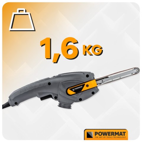 Szlifierka taśmowa palcowa sieciowe Powermat 400 W 230 V