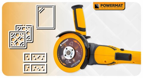 TARCZA DIAMENTOWA UNIWERSALNA DO SZKŁA GRESU CERAMIKI PŁYTEK SPIEKU 125 MM