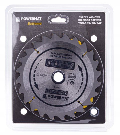 Tarcza Powermat Extreme 185X20X24Z PM0882
