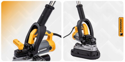 UCHWYT TELESKOPOWY SZLIFIERKI DO BETONU WYMIENNE RĘKOJEŚCI ZESTAW MONTAŻOWY