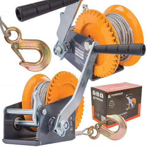 Wciągarka linowa Powermat 545 kg 10 m 4 mm
