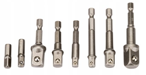 ZESTAW ADAPTERÓW HEX ADAPTERY DO WKRĘTARKI NASADKI