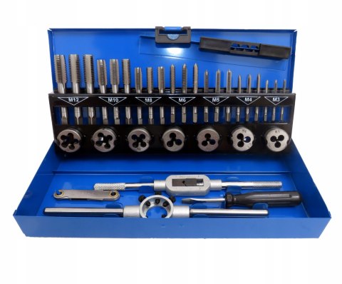 Zestaw gwintowników i narzynek M3-M12 32 el.