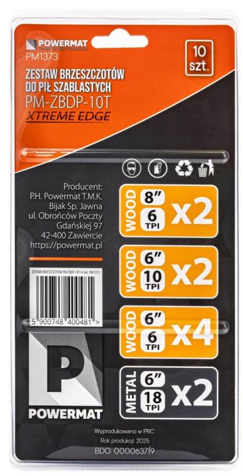 Brzeszczot uniwersalny do pił szablastych Powermat