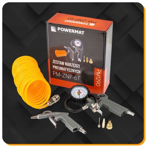 Kompresor bezolejowy Powermat PM-KBO-6T 6 l 8 bar