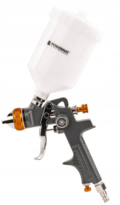 PISTOLET LAKIERNICZY DO MALOWANIA LAKIEROWANIA HVLP 1,4 MM ZBIORNIK 600 ML