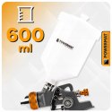 PISTOLET LAKIERNICZY DO MALOWANIA LAKIEROWANIA HVLP 1,4 MM ZBIORNIK 600 ML