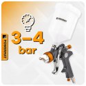 PISTOLET LAKIERNICZY DO MALOWANIA LAKIEROWANIA HVLP 1,4 MM ZBIORNIK 600 ML