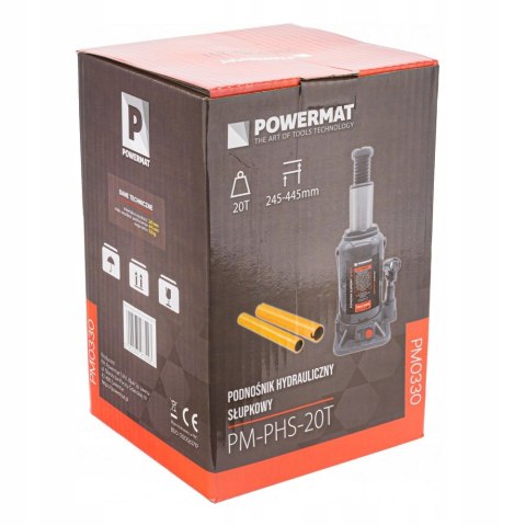 PODNOŚNIK SAMOCHODOWY HYDRAULICZNY SŁUPKOWY BUTELKOWY ZAWÓR LEWAREK 20 TON