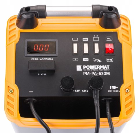 Prostownik akumulatorowy Powermat 600 A z rozruchem 12/24 V