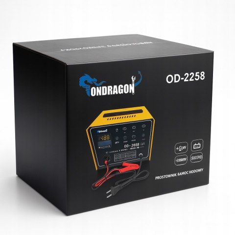 ROZRUCH 12/24V PROSTOWNIK SAMOCHODOWY Z ROZRUCHEM DO ŁADOWANIA MOC 40A LCD