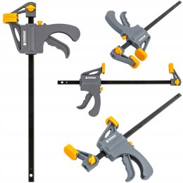ŚCISK STOLARSKI ZACISK DŹWIGNIOWY 150x35 MM SZYBKOZACISKOWY AUTOMATYCZNY