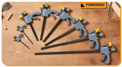 ŚCISK STOLARSKI ZACISK DŹWIGNIOWY 600x60 MM SZYBKOZACISKOWY AUTOMATYCZNY