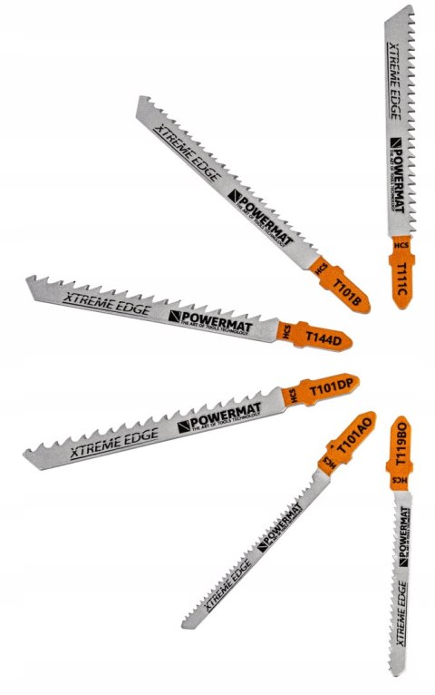 ZESTAW NOŻYKÓW BRZESZCZOTÓW DO WYRZYNARKI 10 SZTUK DREWNO SKLEJKA TWORZYWO